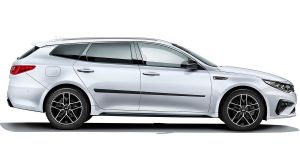 Lišta dverí F16/20 pre KIA Optima, 2016-19 / kombi