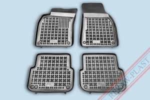 Autokoberce gumové (okraj 28 mm) Audi A6, 2004-08 / C6 pred Faceliftom