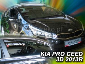 Deflektory predné pre Kia Ceed, 2013-18 / 3-dver.