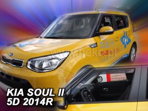 Deflektory predné pre Kia Soul, 2014-19