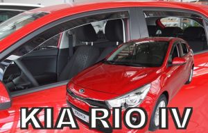 Deflektory komplet 4 ks pre Kia Rio, 2017-24 / hatchback, 5-dver.