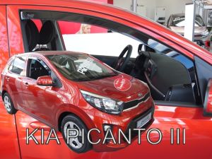 Deflektory predné pre Kia Picanto, 2017- / 5-dver.