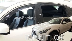 Deflektory komplet - Infiniti FX, 2008-13