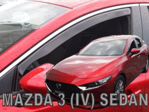 Deflektory predné - Mazda 3, 2019- / 4-dverový sedan