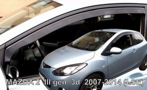 Deflektory predné pre MAZDA 2, 2007-14 / 3-dverove