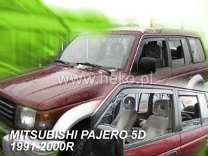 Deflektory predné - Mitsubishi Pajero, 1991-99