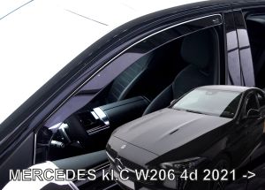 Deflektory predné - Mercedes C, 2021- / W206