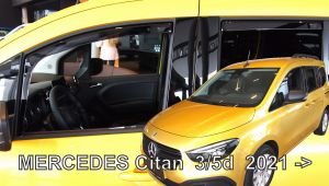 Deflektory komplet 4 ks - Mercedes Citan, 2021- / W420