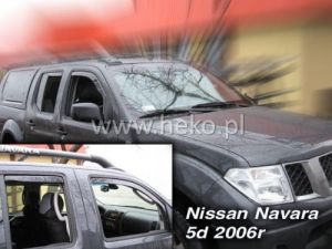 Deflektory predné - Nissan Navara, 2005-14 / D40, King / Double Cab