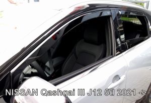 Deflektory komplet 4 ks - Nissan Qashqai, 2021- / (J12)