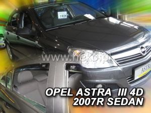 Deflektory komplet 4 ks pre OPEL Astra, 2007-14 / (H) sedan