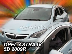 Deflektory predné pre OPEL Astra, 2009-16 / (J) 4/5 dver.