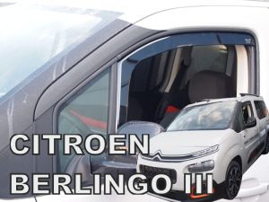 Deflektory predné - Citroen Berlingo, 2018- / 4 aj 5-dverove