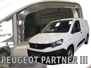 Deflektory predné - Peugeot Partner, 2018- / 2-dver.