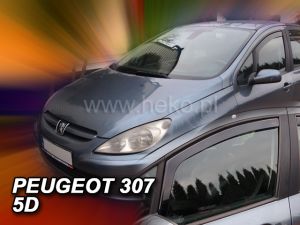 Deflektory predné pre PEUGEOT 307, 2001-08 / 5-dver.