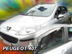 Deflektory predné pre PEUGEOT 407, 2004-11