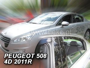 Deflektory komplet 4 ks pre PEUGEOT 508, 2011-18