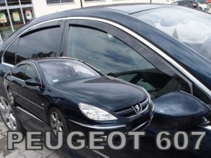 Deflektory komplet 4 ks - Peugeot 607, 1999-2010