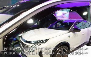 Deflektory predné - Peugeot 5008, 2024- / vrátane e-5008
