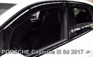 Deflektory komplet pre PORSCHE Cayenne, 2018-