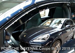 Deflektory predné pre PORSCHE Cayenne, 2019- / 5-dver., coupe
