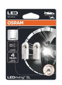 LEDriving SL - W5W / W2,1X9,5D - biela - 2 ks