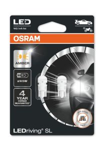 LEDriving SL - W5W / 1W - 12V - W2,1X9,5D BLI2 - žltá - 2 ks