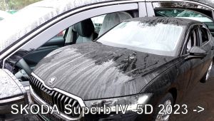 Deflektory komplet pre Skoda Superb, 2023- / liftback