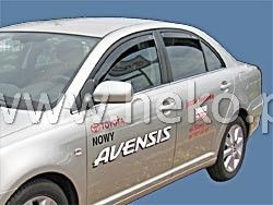 Deflektory komplet 4 ks pre TOYOTA Avensis, 2003-09 / sedan, liftback