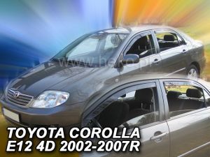 Deflektory komplet 4 ks pre TOYOTA Corolla, 2002-07