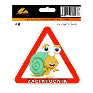 Samolepka začiatočník Slimák