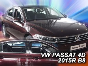 Deflektory komplet 4 ks pre VW Passat, 2014-24 / B8, sedan, 4-dver.