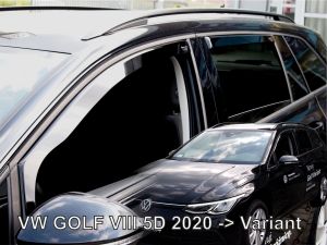 Deflektory komplet 4 ks - VW Golf, 2019- / kombi, 8. gen.