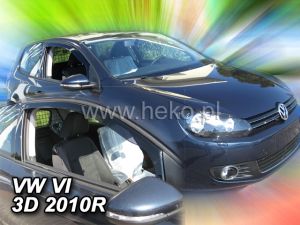 Deflektory predné pre VW Golf, 2009-12 / VI. gen., 3-dv.
