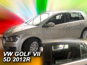 Deflektory komplet 4 ks - VW Golf, 2013-20 / VII.gen., hatchback 5D