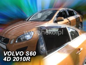 Deflektory komplet 4 ks pre Volvo S60, 2010-18 / 4-dver.