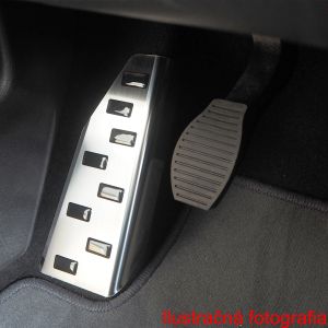 Nerezová opierka ľavej nohy pre VW Tiguan, 2007-15