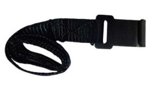 Upevňovací popruh s pogumovaným hákom - 25 mm / 120 cm