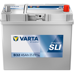 Dynamic SLI - B32 - 12 V - 45 Ah - 330 A / + vpravo Asia typ