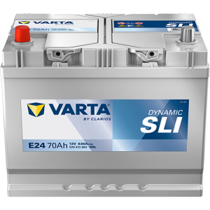 Dynamic SLI - E24 - 12 V - 70 Ah - 630 A / + vľavo Asia typ