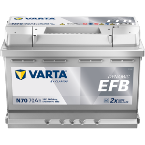 Blue Dynamic EFB Start-Stop - N70 - 12 V - 70 Ah - 760 A / + vpravo 