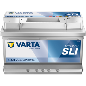 Dynamic SLI - E43 - 12 V - 72 Ah - 680 A / + vpravo 