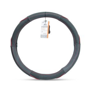 Poťah volantu koža M 37-39cm červený