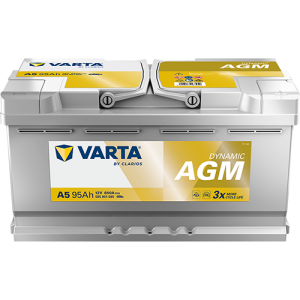 Silver Dynamic AGM Star-Stop - A5 - 12 V - 95 Ah - 850 A / + vpravo 