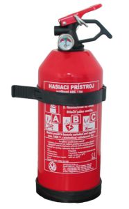 Hasiaci prístroj 1 kg tr. ABC s manometrom a vešiakom