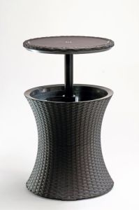 Cool Bar Rattan - stolík s chladničkou