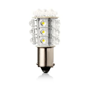 LED žiarovka - G18 červená 12V 5W BA15S