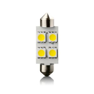LED SV8.5 4 WHITE 12V 39mm  - žiarovka