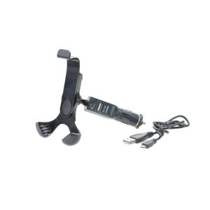 Držiak mobilu, vložka s USB a nabíjačkou micro