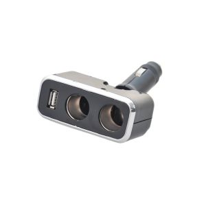 Rozdvojka autozapaľovača 12V USB sklopná